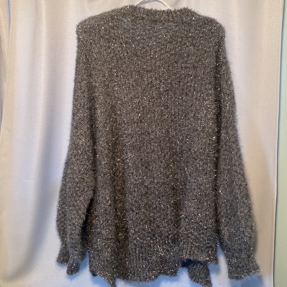 Will and Root tinsel gray sparkly sweater - Picture 5 of 5